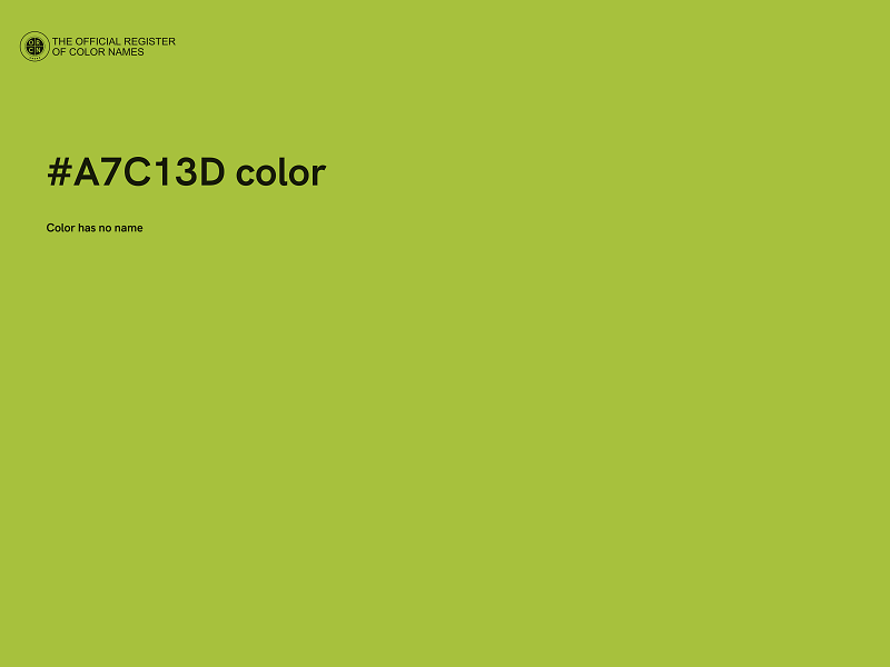 #A7C13D color image
