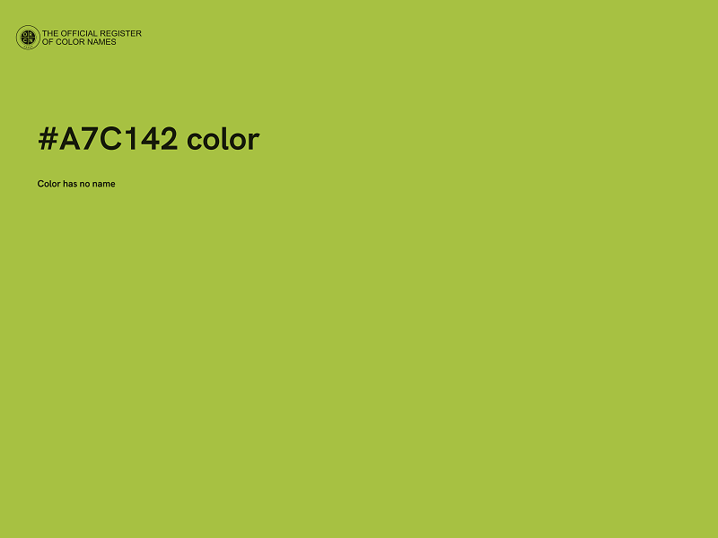 #A7C142 color image