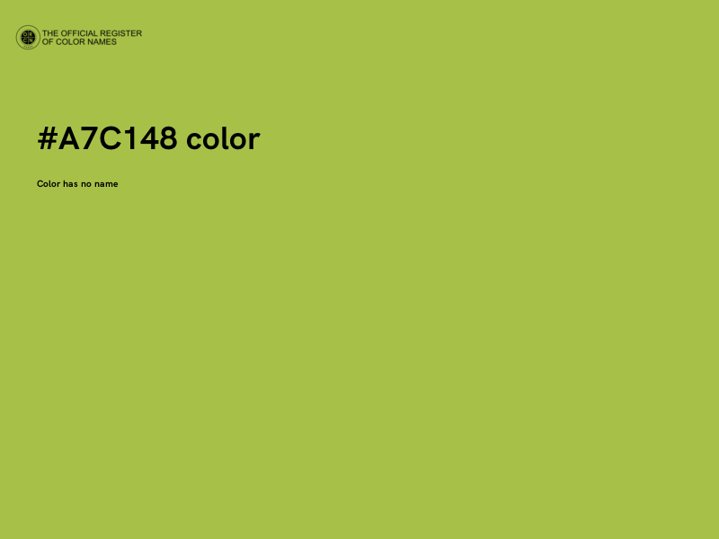 #A7C148 color image