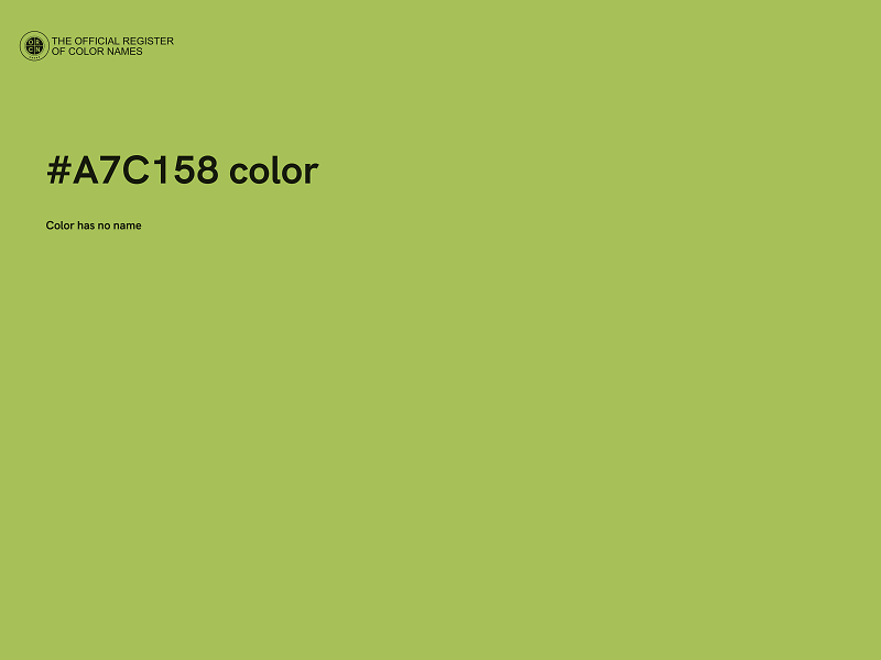 #A7C158 color image