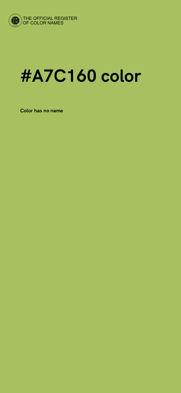#A7C160 color image