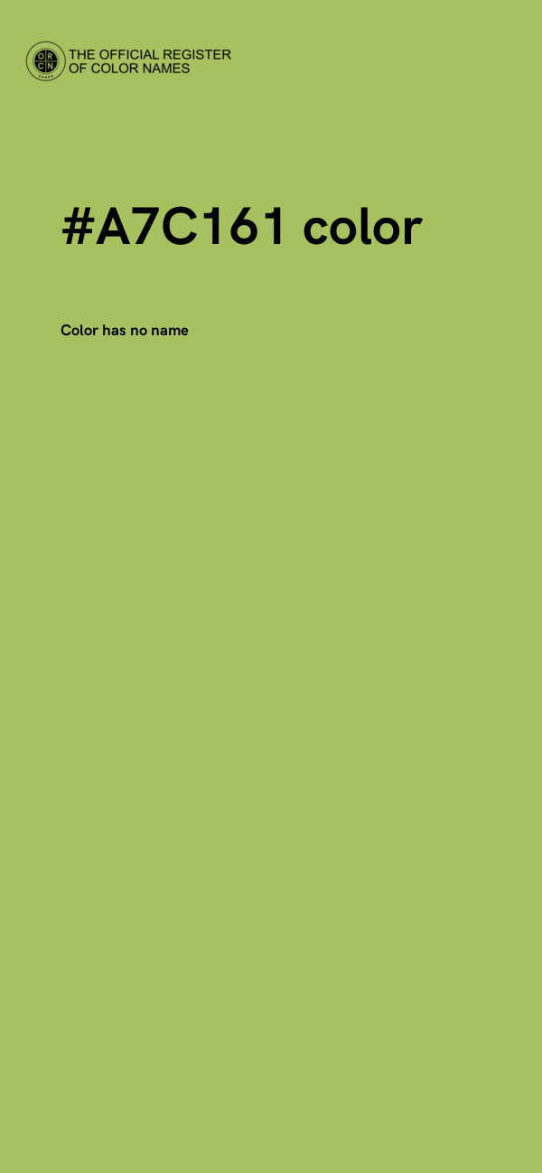 #A7C161 color image