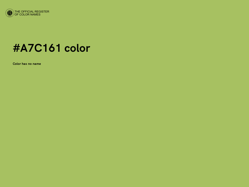 #A7C161 color image