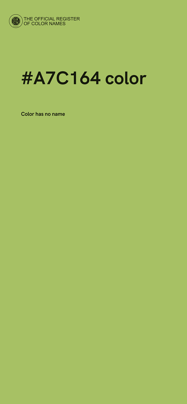 #A7C164 color image