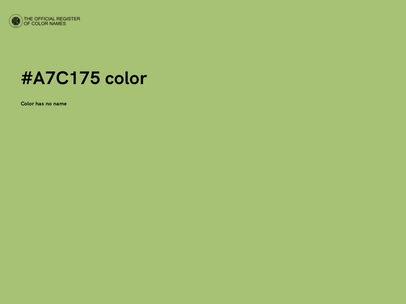 #A7C175 color image