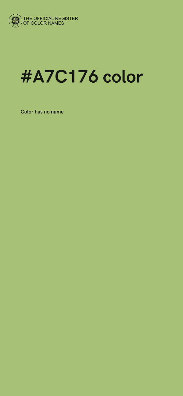 #A7C176 color image