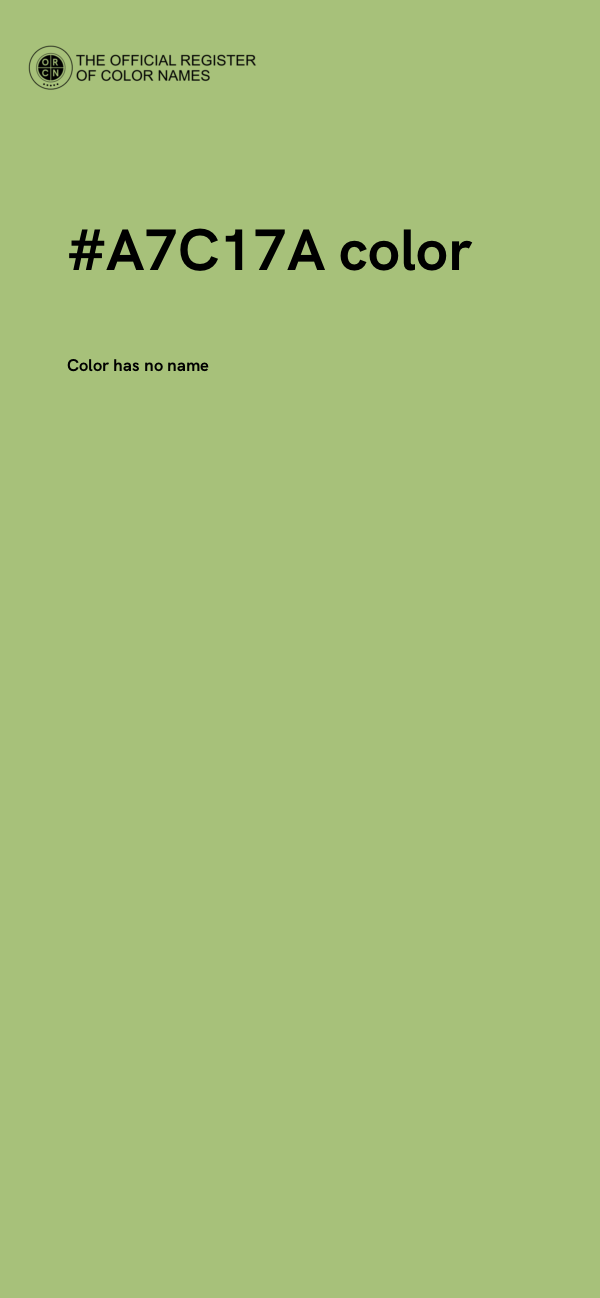 #A7C17A color image