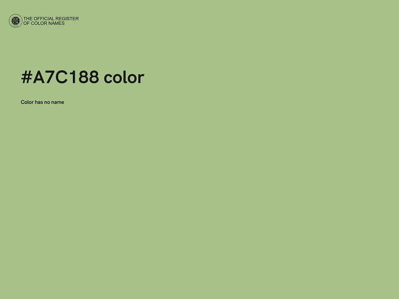 #A7C188 color image