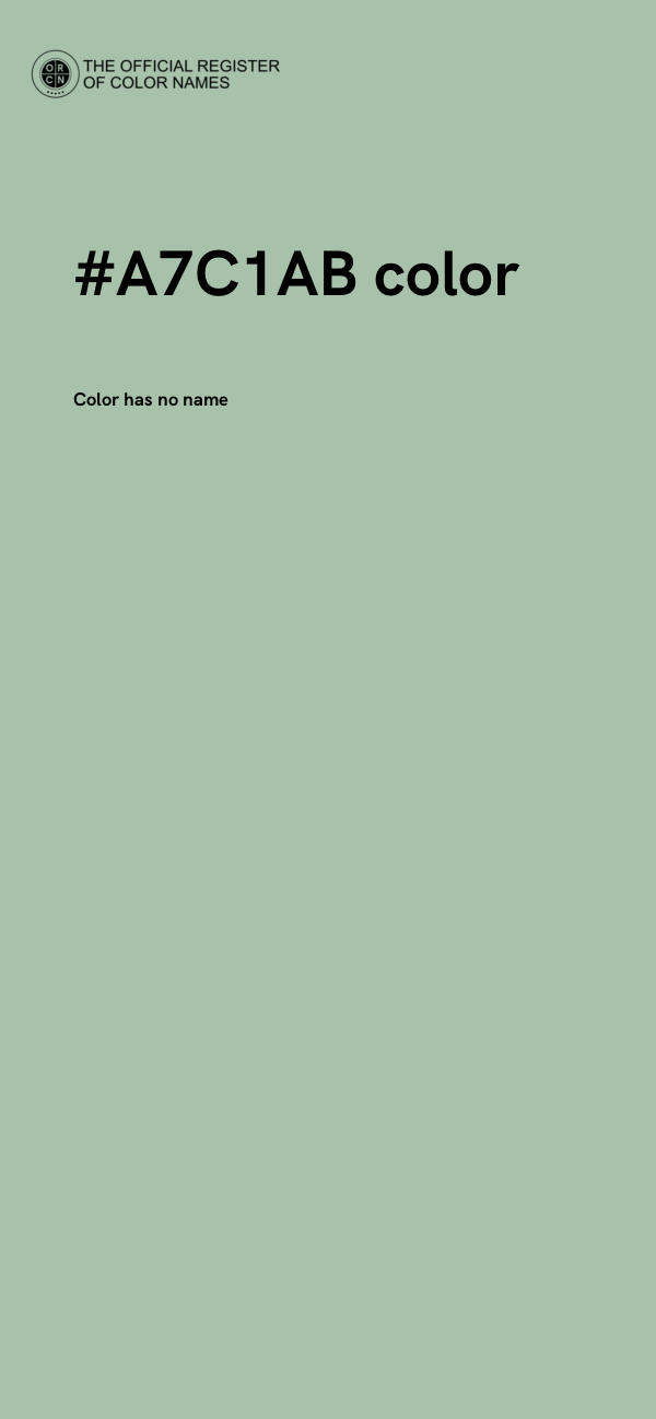 #A7C1AB color image