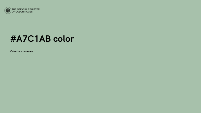 #A7C1AB color image