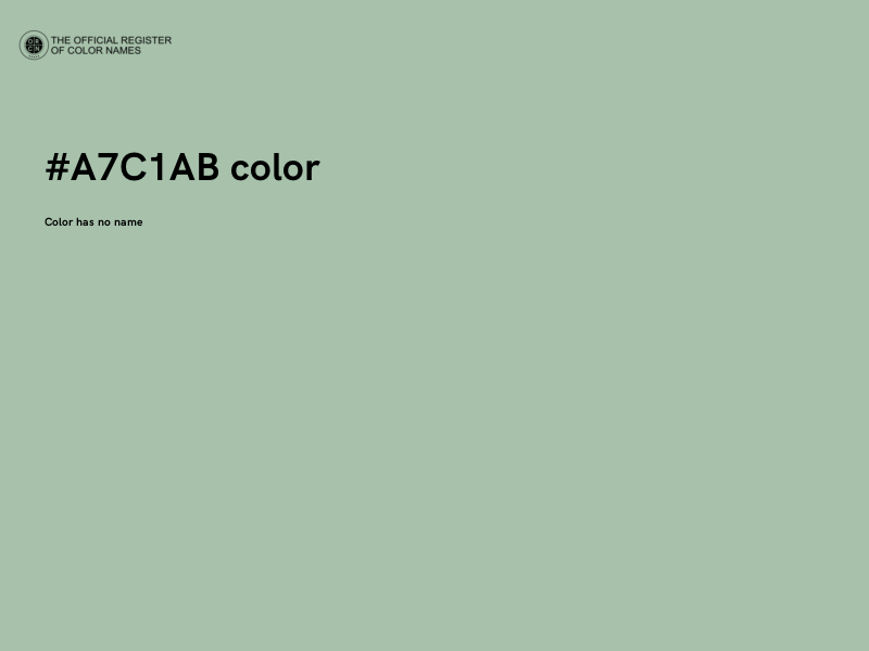 #A7C1AB color image