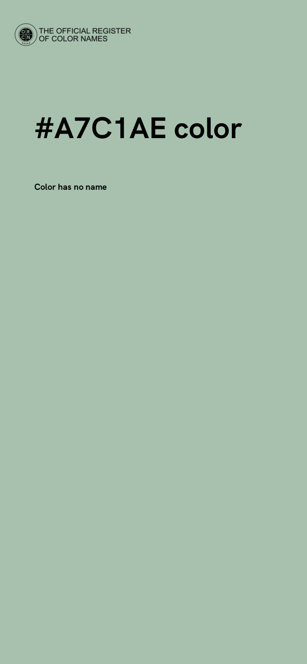 #A7C1AE color image