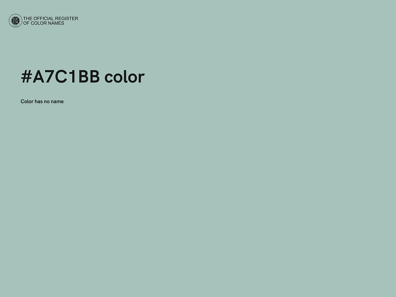 #A7C1BB color image