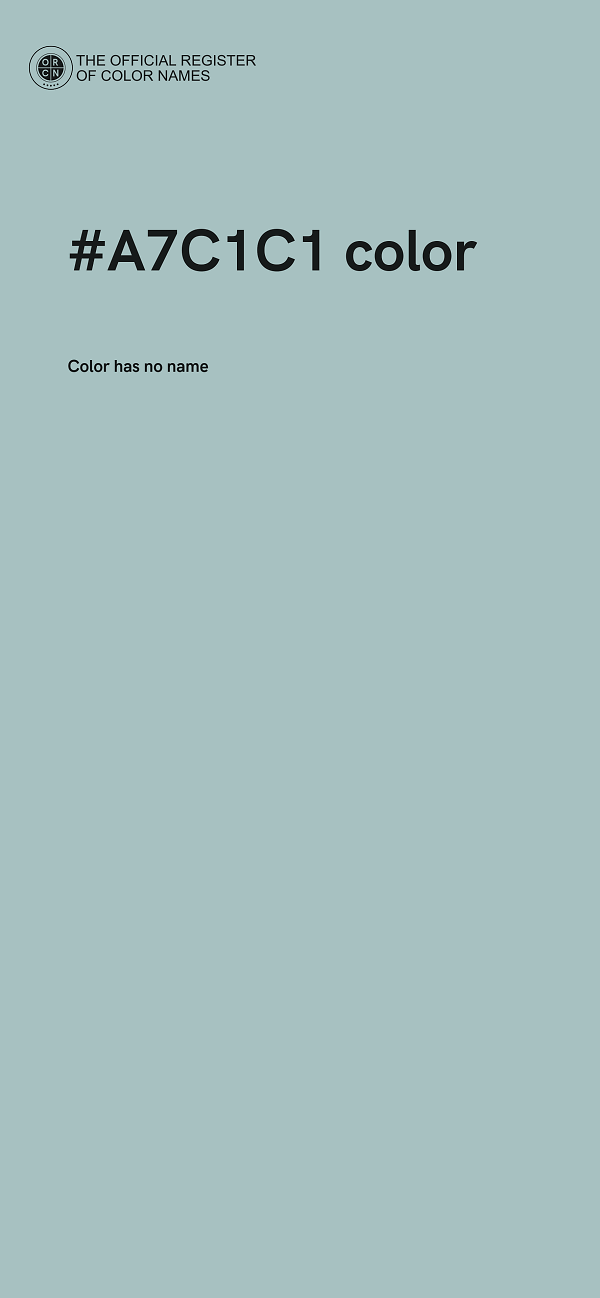 #A7C1C1 color image