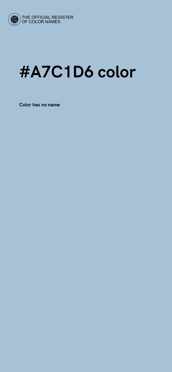 #A7C1D6 color image