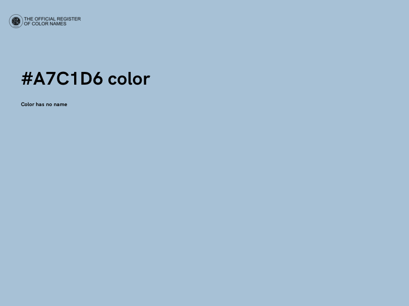 #A7C1D6 color image