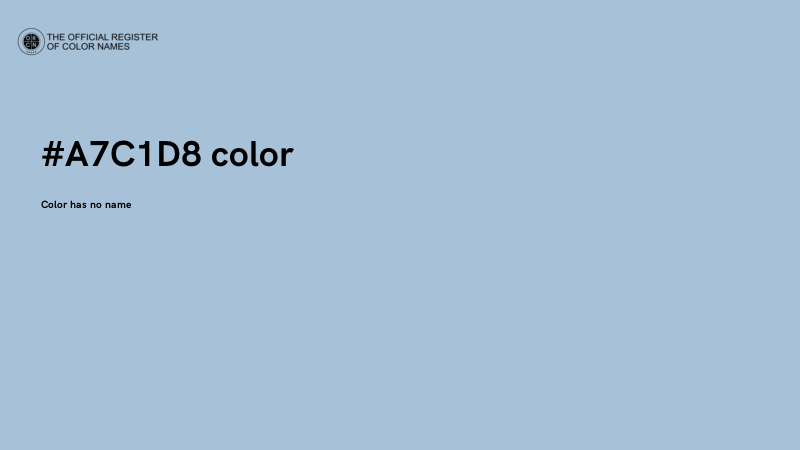 #A7C1D8 color image