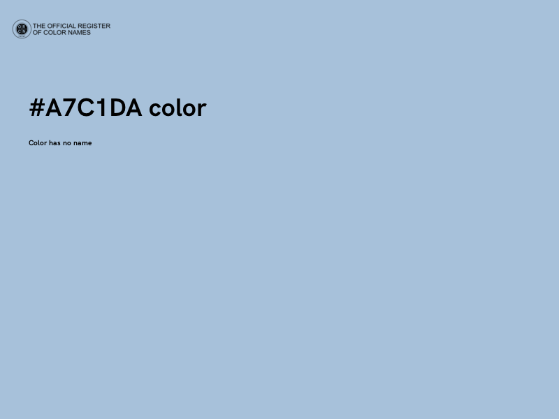 #A7C1DA color image