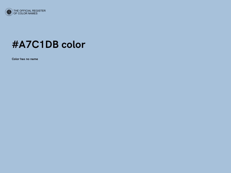 #A7C1DB color image