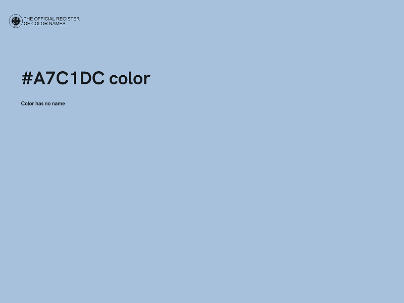 #A7C1DC color image