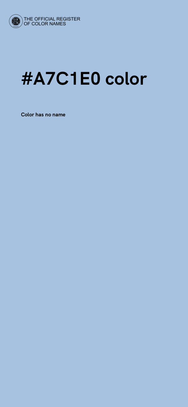 #A7C1E0 color image