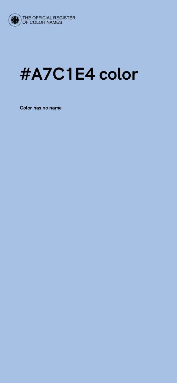 #A7C1E4 color image