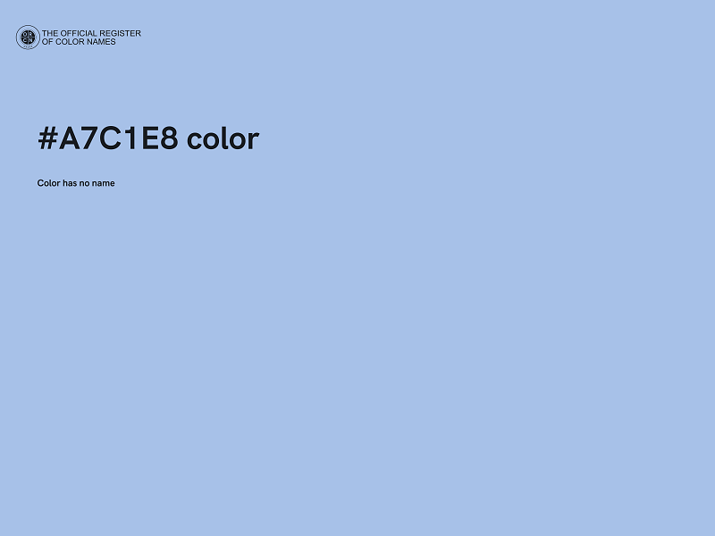 #A7C1E8 color image