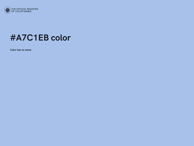 #A7C1EB color image