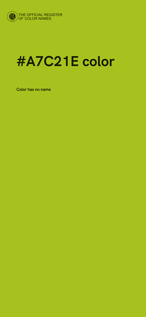 #A7C21E color image