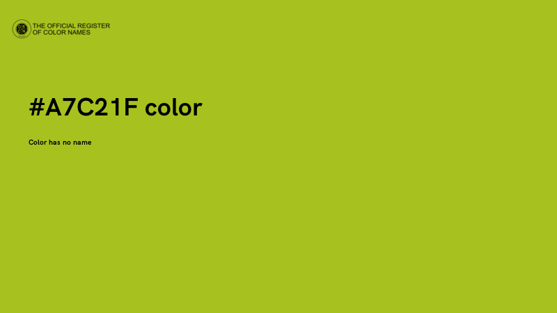 #A7C21F color image