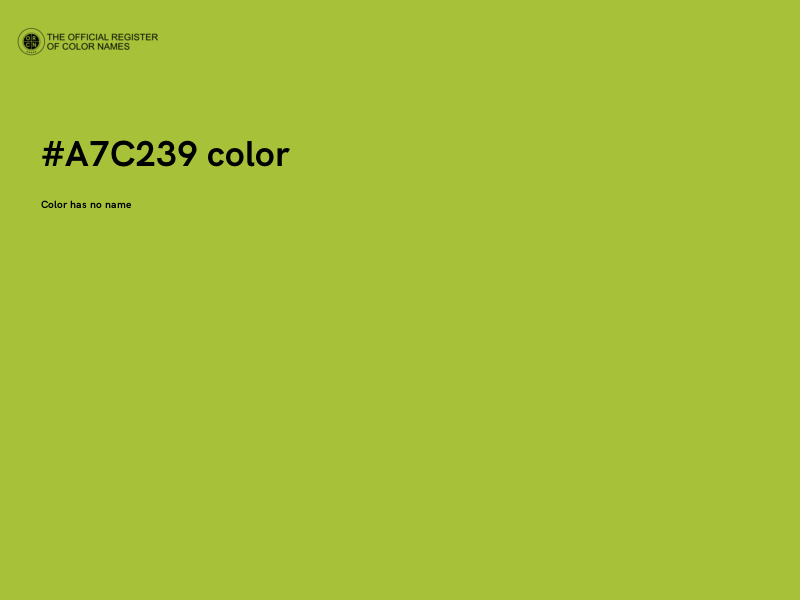 #A7C239 color image