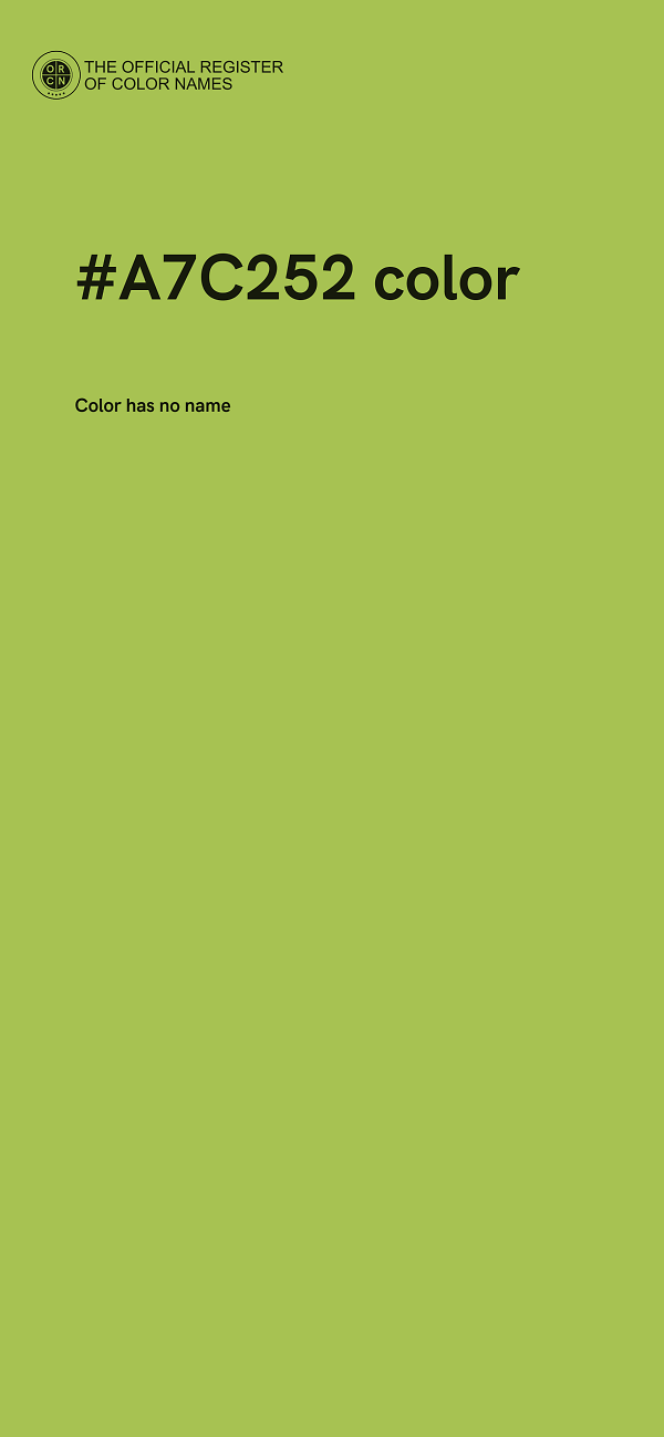 #A7C252 color image