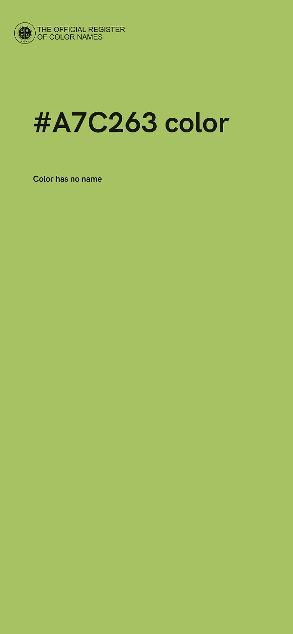 #A7C263 color image