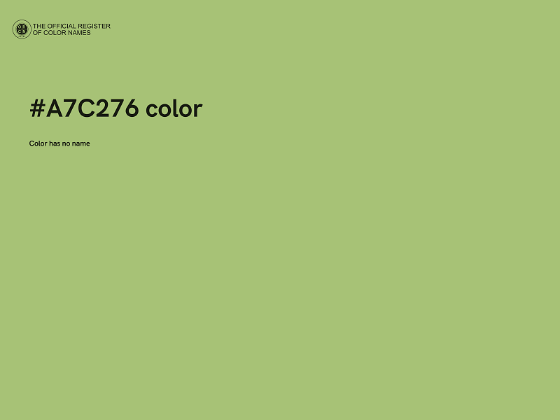 #A7C276 color image