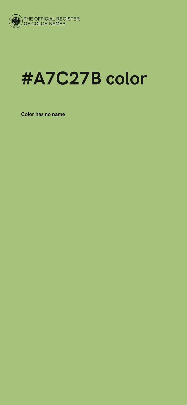 #A7C27B color image