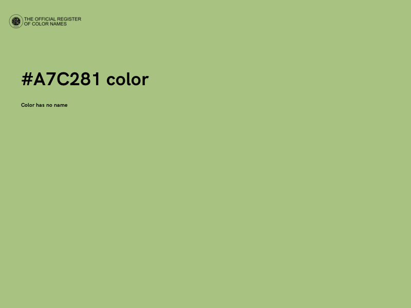 #A7C281 color image