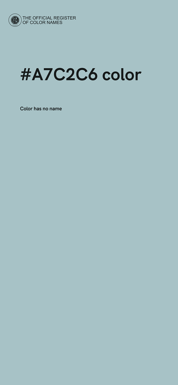 #A7C2C6 color image