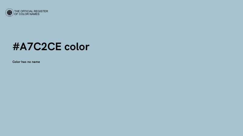 #A7C2CE color image