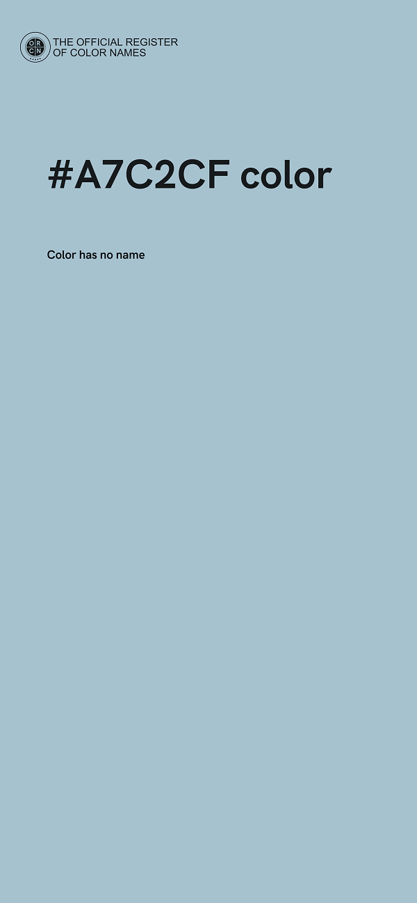 #A7C2CF color image