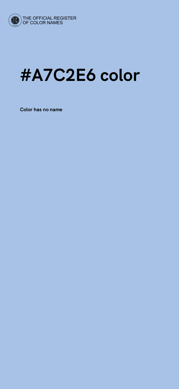 #A7C2E6 color image