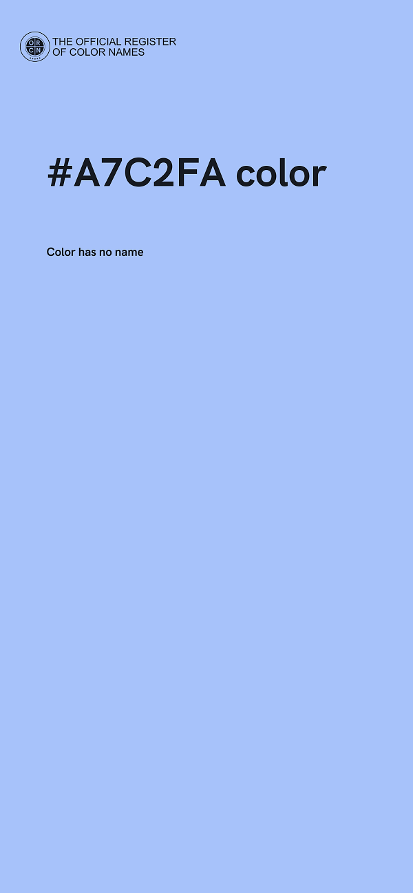 #A7C2FA color image