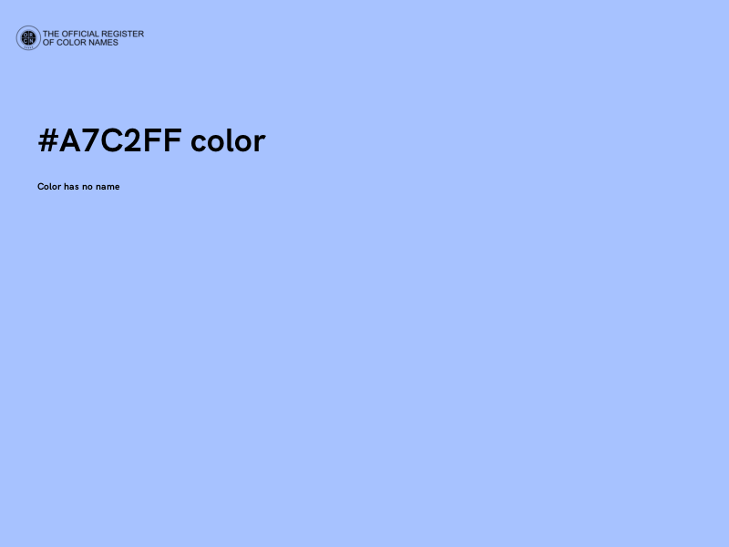 #A7C2FF color image