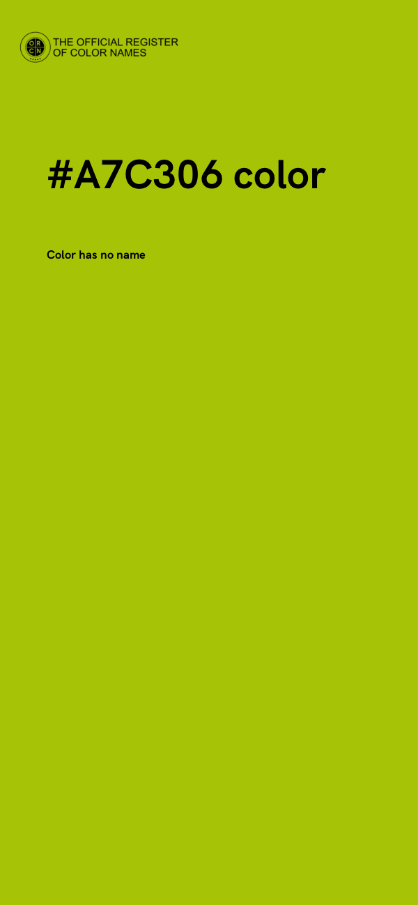 #A7C306 color image