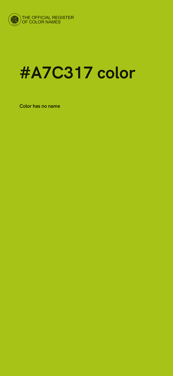 #A7C317 color image