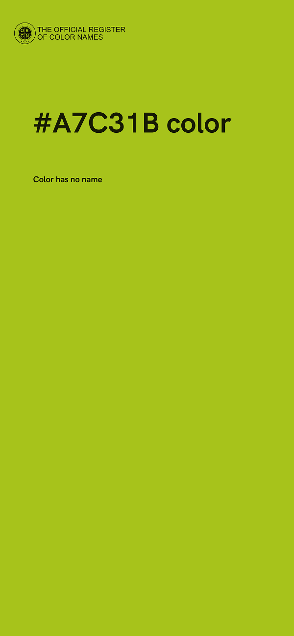 #A7C31B color image