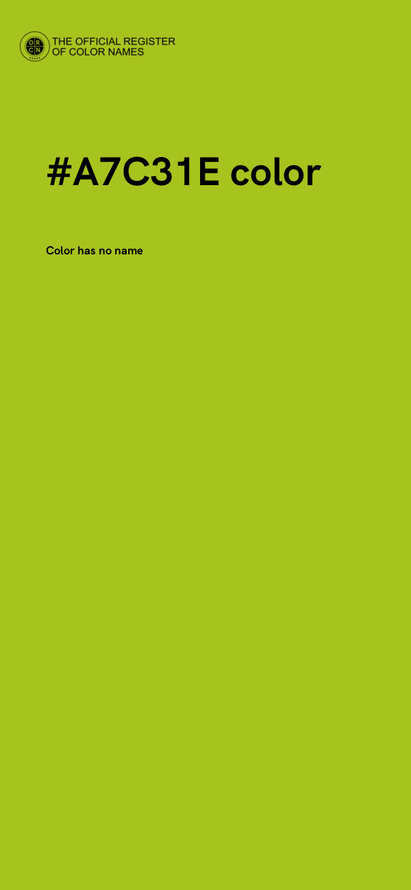 #A7C31E color image