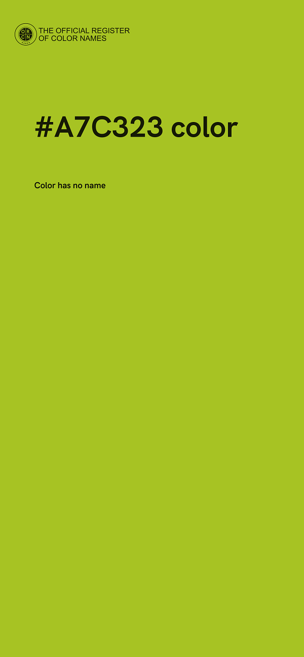 #A7C323 color image
