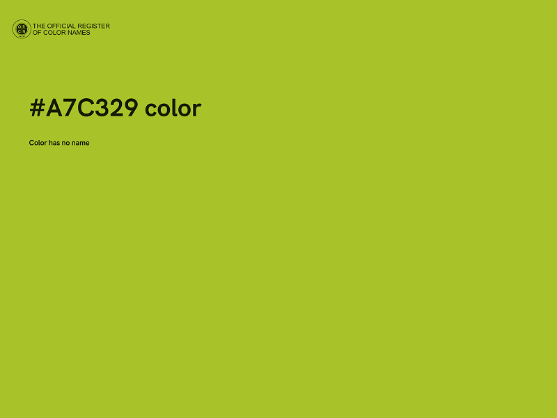 #A7C329 color image