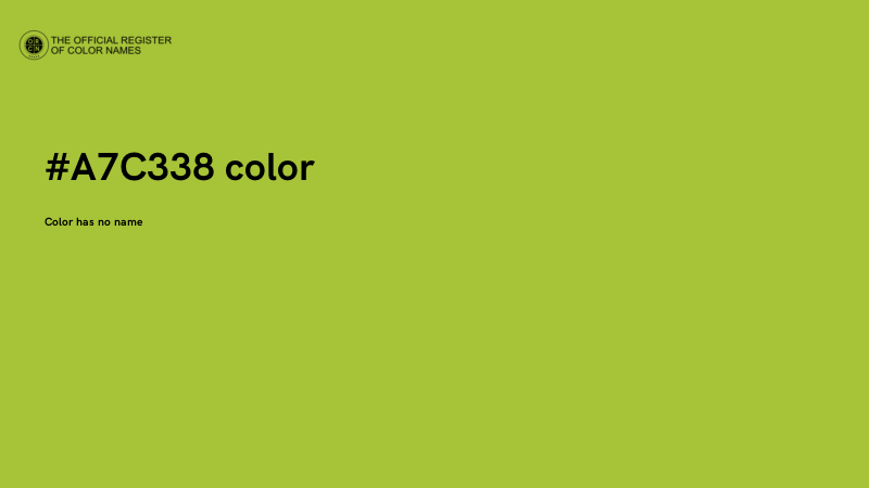 #A7C338 color image