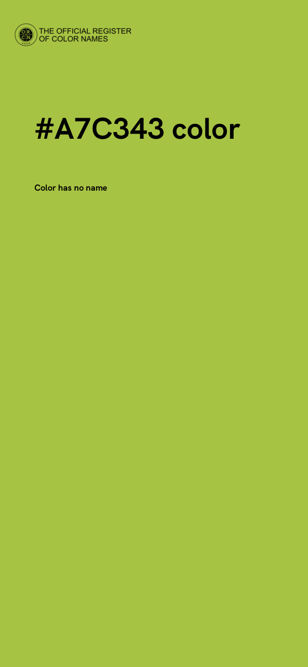 #A7C343 color image